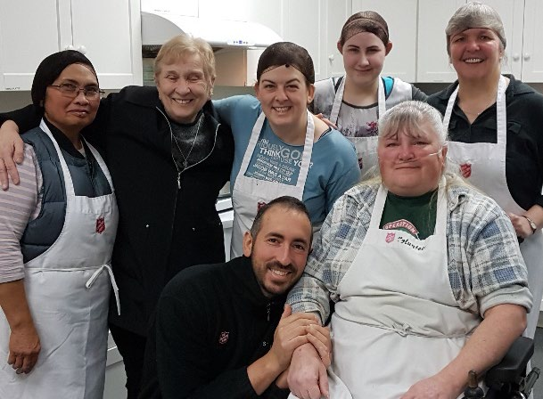 Volunteers together
